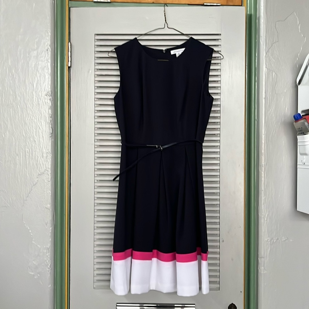 Liz Claiborne preppy sleeveless great boat trip dress